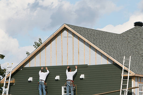 Professional Emergency Siding Repair technician working in Holder, FL